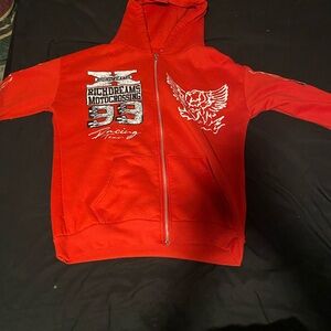 Red Designer Hoodie